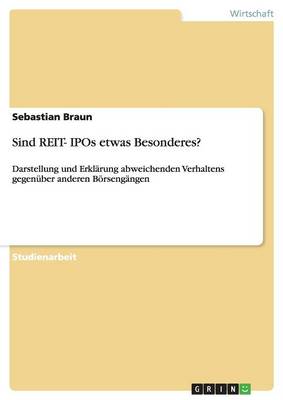 Book cover for Sind REIT- IPOs etwas Besonderes?