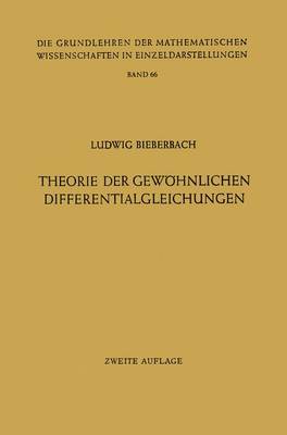 Book cover for Theorie Der Gewohnlichen Differentialgleichungen