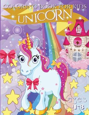 Book cover for Unicorn coloring book