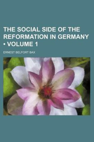 Cover of The Social Side of the Reformation in Germany (Volume 1)