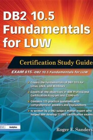 Cover of DB2 10.5 Fundamentals for Luw