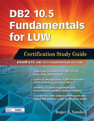 Book cover for DB2 10.5 Fundamentals for Luw