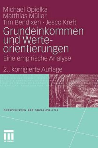 Cover of Grundeinkommen und Werteorientierungen
