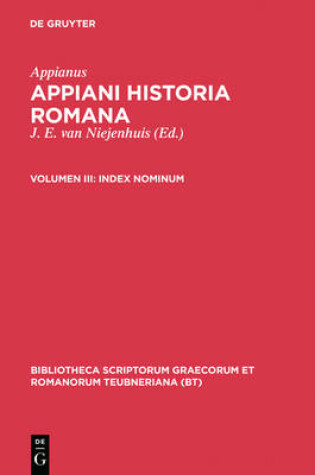 Cover of Index Nominum