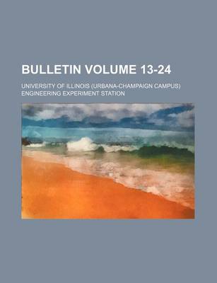 Book cover for Bulletin Volume 13-24