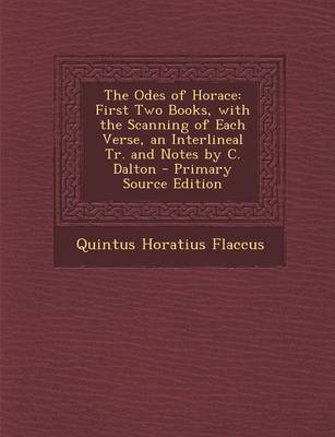 Book cover for The Odes of Horace