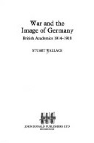 Cover of War and the Image of Germany