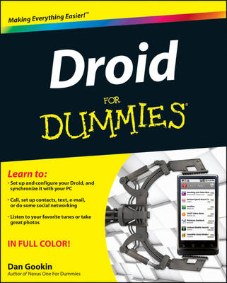 Book cover for Droid X For Dummies