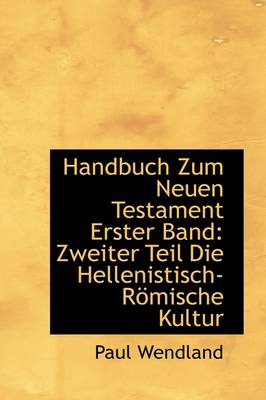 Book cover for Handbuch Zum Neuen Testament Erster Band