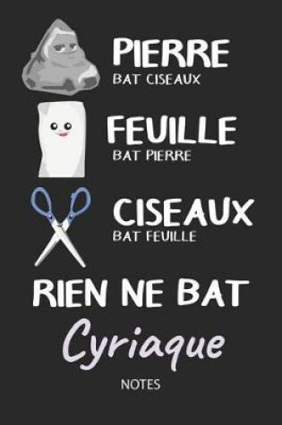 Cover of Rien ne bat Cyriaque - Notes