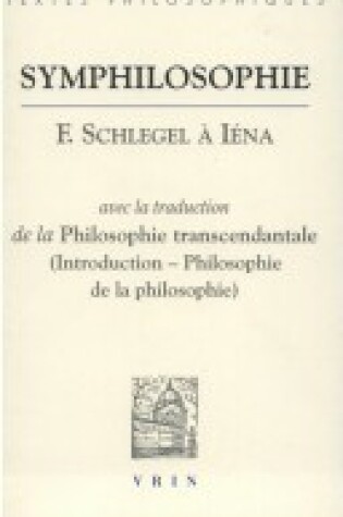 Cover of Denis Thourd: Symphilosophie