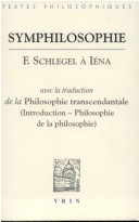 Cover of Denis Thourd: Symphilosophie