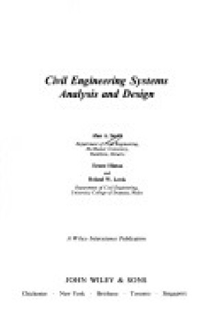 Cover of Civil Engineering Systems Analysis and Design