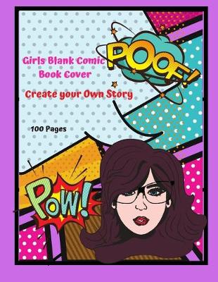 Book cover for Girls Blank Comic Book Cover