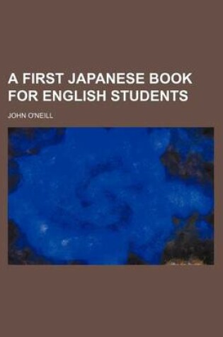 Cover of A First Japanese Book for English Students