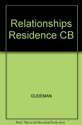 Cover of Relationships Residence CB