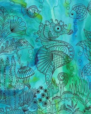 Book cover for Bullet Journal Notebook Seahorse Drawing 2