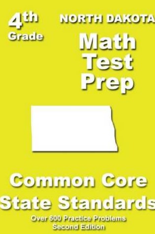 Cover of North Dakota 4th Grade Math Test Prep
