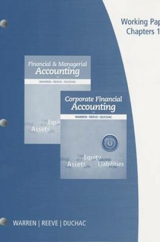 Cover of Financial & Managerial Accounting/Corporate Financial Accounting, Working Papers