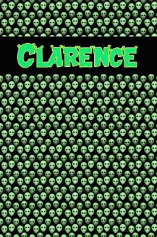 Cover of 120 Page Handwriting Practice Book with Green Alien Cover Clarence