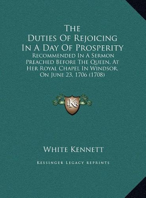 Book cover for The Duties Of Rejoicing In A Day Of Prosperity