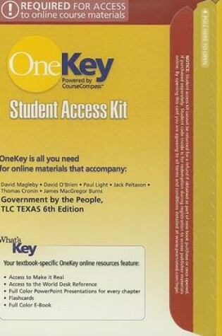 Cover of OneKey CourseCompass, Student Access Kit, Government by the People