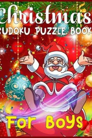 Cover of Christmas Sudoku Puzzle Book For Boys