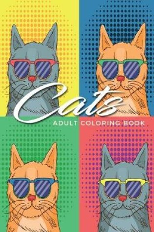 Cover of Cats Adult Coloring Book