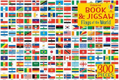 Book cover for Usborne Book and Jigsaw Flags of the World