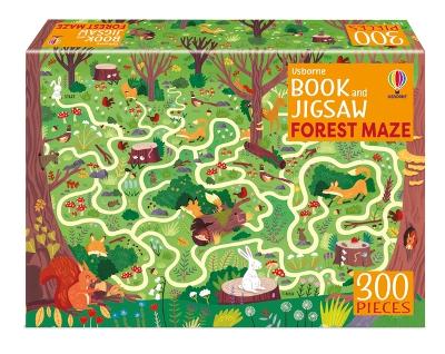 Book cover for Usborne Book and Jigsaw Forest Maze