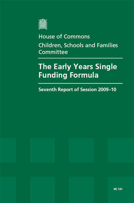 Cover of The early years single funding formula