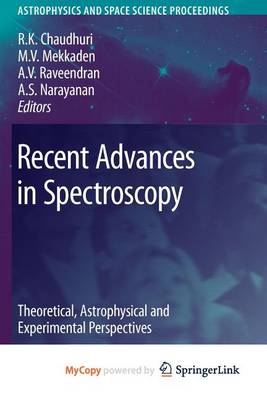 Book cover for Recent Advances in Spectroscopy