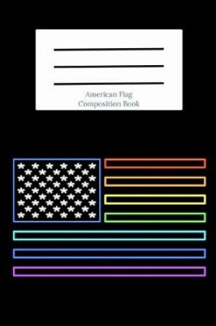 Cover of American Flag Composition Book