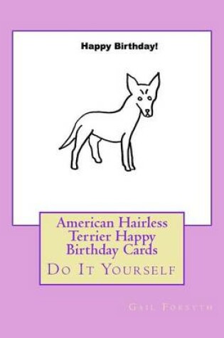 Cover of American Hairless Terrier Happy Birthday Cards