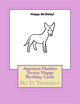 Book cover for American Hairless Terrier Happy Birthday Cards