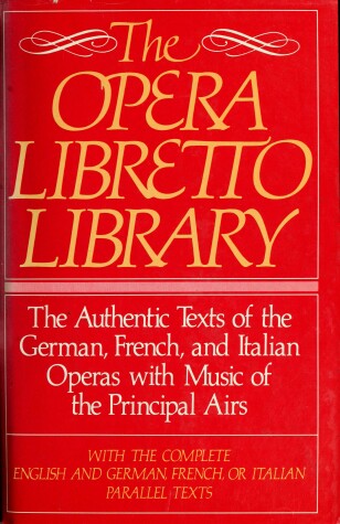 Book cover for Opera Libretto Library