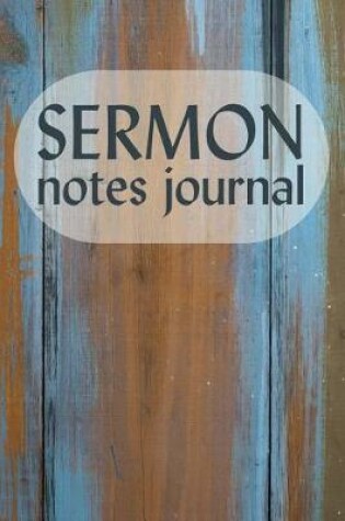 Cover of Sermon Notes Journal