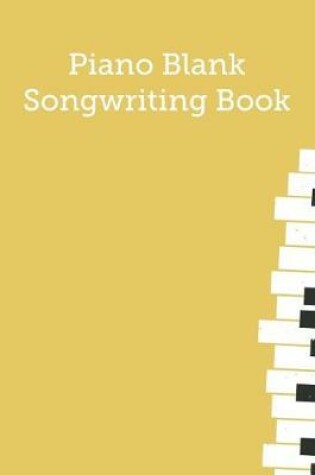 Cover of Piano Blank Songwriting Book