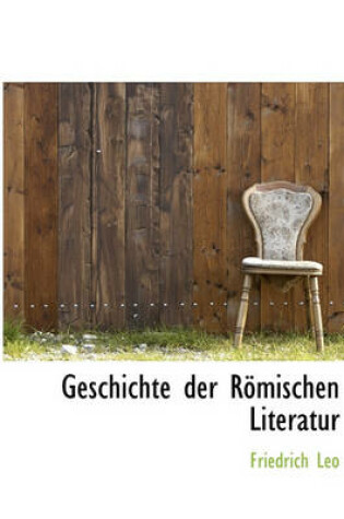 Cover of Geschichte Der Romischen Literatur