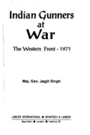 Cover of Indian Gunners at War