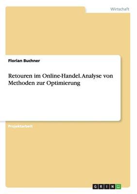 Book cover for Retouren im Online-Handel. Analyse von Methoden zur Optimierung