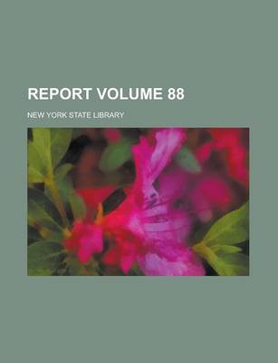 Book cover for Report Volume 88