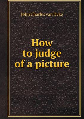 Book cover for How to judge of a picture