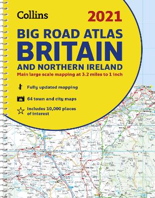 Book cover for GB Big Road Atlas Britain 2021