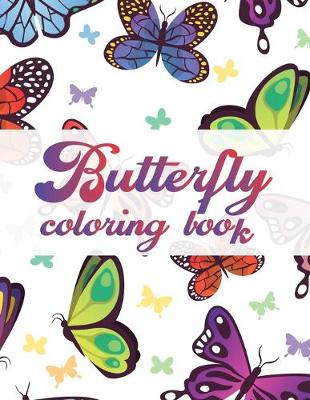 Book cover for Butterfly coloring book