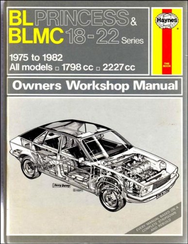 Book cover for B. L. Princess and B. L. M. C. 18-22 Series Owner's Workshop Manual, 1975-82