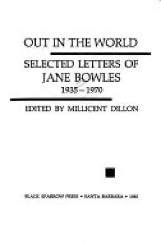 Cover of Out in the World