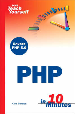 Book cover for Sams Teach Yourself PHP in 10 Minutes