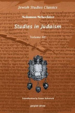 Cover of Studies in Judaism