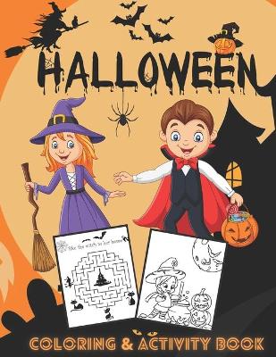 Book cover for Halloween Coloring & Activity Book